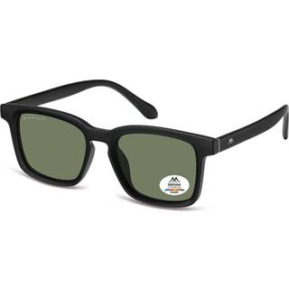 Montana Briller MP60 Polarized MP60A 52 Solbriller Mænd Black - Matte Black - 52mm