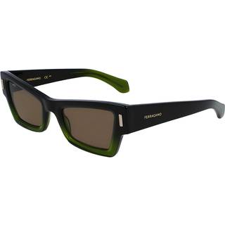 Ferragamo Kvinde SF2006S 316 Solbriller Acetat Grøn Firkantet Normal Normal