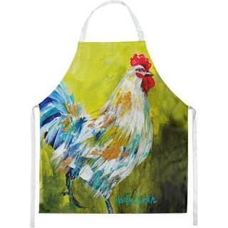 """" Caroline's Treasures MW1247APRON High Step Rooster Forkon Large Multicolor """"