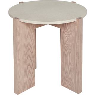 OYOY Lune marmor sofabord Ø50 cm Natur-white