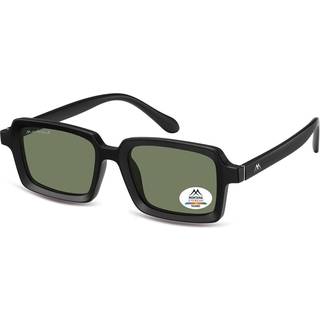 Montana Briller MP57 Polarized MP57A 51 Solbriller Mænd Black - Matte Black - 51mm