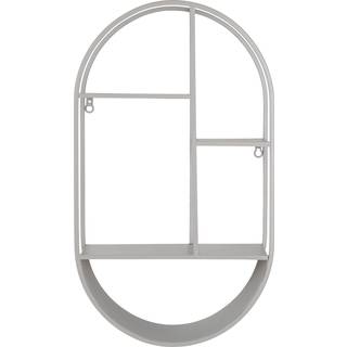 Feira Væghylde - Væghylde, Oval, Stål, Cool Grey 35X15X60 Cm