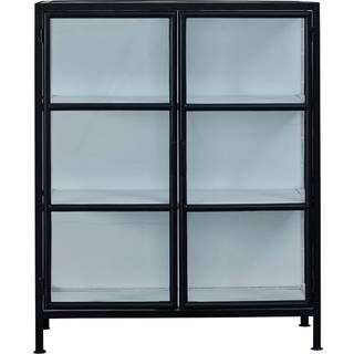 Lene Bjerre Depot vitrineskab 90x40x110 cm Black-white