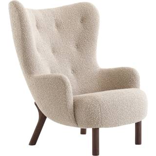 &Tradition Petra Vb3 Lænestol Karakorum 003 / Valnød - Lænestole Uld Bouclé Beige - 135358A235A020A399
