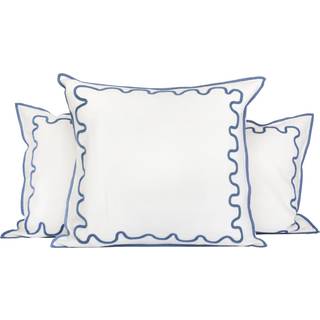 Mille Notti Pudebetræk Cecina Offwhite/Blå 50x50 cm