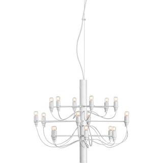 Flos - 2097/18 Sarfatti Matt White LED - Clear Light Bulbs - Lysekroner - Gino Sarfatti - Hvid