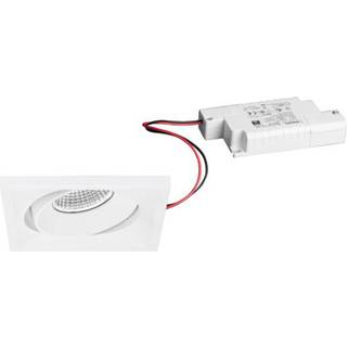 BRUMBERG Downlight BB38, dæmpbar, Hvid/opal, Stue/spisestue, Aluminium, Firkantede downlight