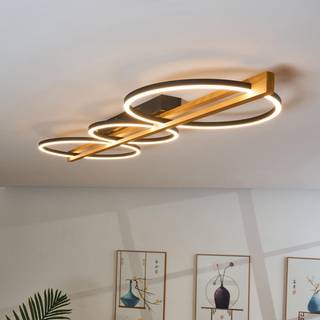 Loftlampe Tovak, fyrretræ, længde 114,8 cm, 3 lyskilder, træ