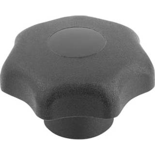 Stjernegreb DIN6336 D: M4, D1: 25, Model: K, TermoPlast, Sort, Materiale: stål, Cap: Sort - indv gev