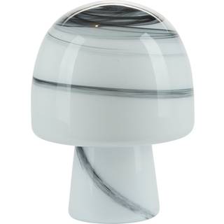 Funghi Lampe, streger sort/hvid