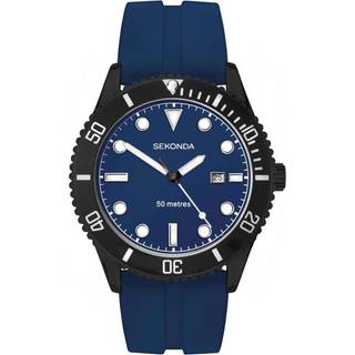 Sekonda Sports Quartz Blue Dial Blue Rubber Strap Men's Watch 1986