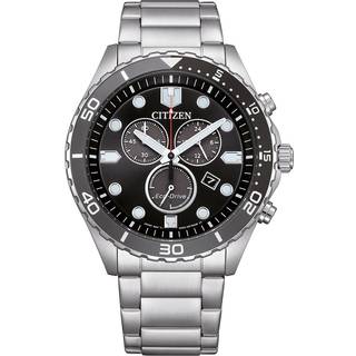 Citizen Eco-Drive Aqua Chronograph AT2568-82E - Herre - 43 mm - Analog - Quartz - Mineralglas