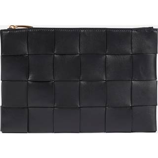 Bottega Veneta Intreccio leather pouch - black - One Size