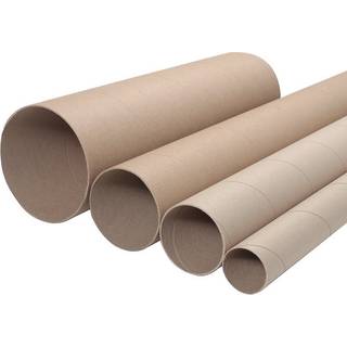 Paprør af naturfarvet pap – længde 54 cm, Ø8 cm