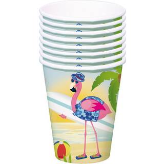 Flamingo Pappbecher 8 Stück