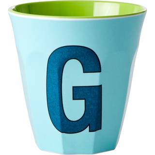 RICE Rice melaminkop medium bogstav G 30 cl Mint