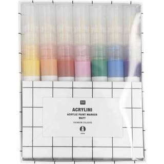 Acrylini Marker Set Rainbow Colours