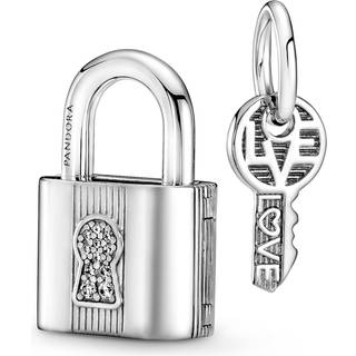 Pandora Silver Padlock & Key Charm
