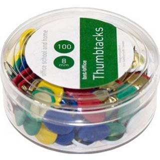 Q-connect tegnestifter assorterede farver 120 stk