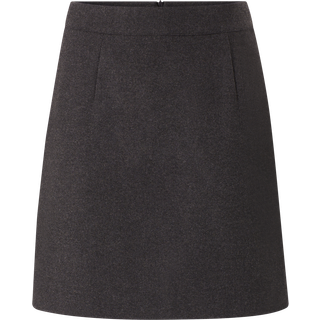 Selected Femme - Grå - Slfmercy-Ula Hw Mini Wool Skirt - EU 34