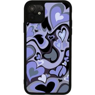 Mokens kompatibel med iPhone 14 s?de hjerte ?stetisk telefon sag slank bl?d beskyttende telefon sag til piger kvinder