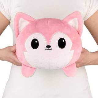 Teeturtle - Original Reversible Big Wolf Plushie - Pink + Blue - Huggable og bl?d sensorisk fidget leget?j fyldte dyr, der viser dit hum?r