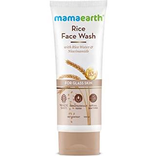 Mamaarth Rice Water Face Wash med niacinamid | Blid eksfolierende rengøringsmiddel til strålende hud | Hydreringsformel | Al hudtype | 3.38 fl oz