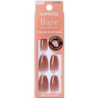 KISS imPRESS Bare but Better kunstige negle Flare 30 stk. - 30 stk.