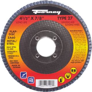 FLAP DISC 4-1/2 """" 60 Grit (Pack of 1)