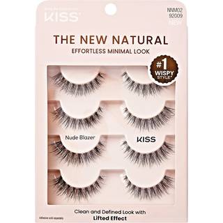 Kiss den nye naturlige falske ?jenvipper Nude Blazer '12 mm inkluderer 4 par vipper Kontaktlinse Venlig til at anvende genanvendelige strip -vipp
