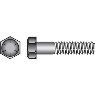 Hillman Group 220027 Grad 8 Hex Cap Screw 1/4-tommer x 2-tommer 100-Pack 2 tommer gul
