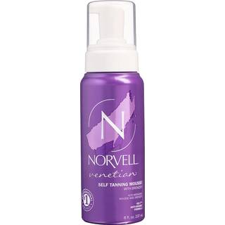 Norvell Venetian Sunless Self Tanner Mousse med Bronzer 8 Floz - Instant Self Tanning - Natural Looking - Anti -Orange - Fake Tan for Bronzing Gl