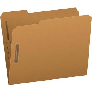 Pendaflex Fastenermapper 2 Fastg?relsesbrevst?rrelse Kraft 1/3 Sk?ret faner i venstre h?jre midtpositioner 50 pr. Boks (FK212) Brun