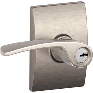 Schlage F51A mer 619 CEN MERANO -spaken med århundradet trimtangentlås satin nickel