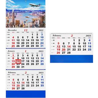 Whiidoom 2025 v?gkalender 2025 kalender 3-m?neders lodret sk?rm (foldet p? en m?ned) 33"""" x 13"""" dec 2024 - jan 2026 Perfekt til daglig organiser