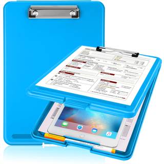 SOoz Clipboard med opbevaring Plastopbevaring Clipboard med lavprofil klip Heavy Duty Nursing Clipboards sammenklappelige coaches Clipboard Case