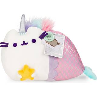 Gund Pusheen Magical Lights Havfrue Pusheenicorn Touch-aktiveret Light Up Cat Plys Plysdyr 12
