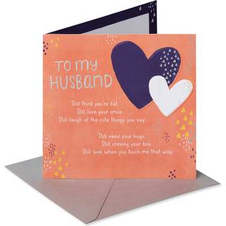 Amerikanske hilsner jubil?umskort til mand (har brug for dit kram)