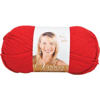Lion Brand Vanna's Choice 860-113 Scarlet Indhold:100% akryl Vægt/Indhold:100 g = 170 meter Anbefalede pinde:5.50 mm Strikkefasthed:10 x10 cm = 16 m x 22 p Vask:Maskinvask max 40°C.