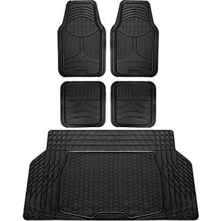 FH Group Monster Eye komplet st gummigulvmtter m. Trimbar vinyl bagagerumsforing/lastemtte sort - passer til de fleste billastbiler SUV eller