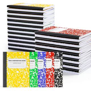 Feela 40 Pack Mini Composition Notebook Bulk Cute Pocket Composition Note Pad Small Journal Notebooks til Students College School Supplies 4,5 """"