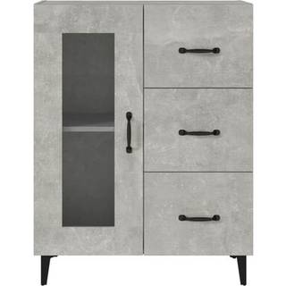 Skænk 69,5x34x90 Cm Konstrueret Træ - Betongrå