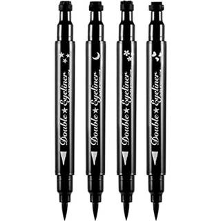 Pinkiou eyeliner pen med ?jenmakeup -stempel vandt?t dobbeltsidet langvarig segl eyeliner (6 i 1)