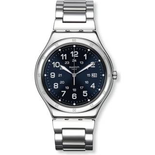 Swatch Blue Boat Again Quartz Blue Dial Stainless Steel Bracelet Men's Watch YWS420GC
