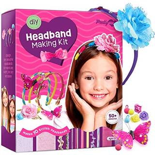 Pretty Me pandeb?nd Making Kit til piger - Lav dine egne mode -pandeb?nd til b?rn - DIY h?rtilbeh?r Set - Arts & Crafts Gave i alderen 5-12 ?r ga