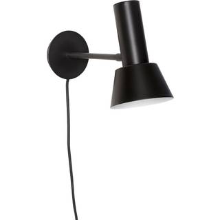 Hübsch Smuk væglampe H20 cm Metal-sort