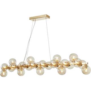 Glas hængelampe Naelen Lucande, dæmpbar, Messing/guld, Stue/spisestue, Metal, Moderne