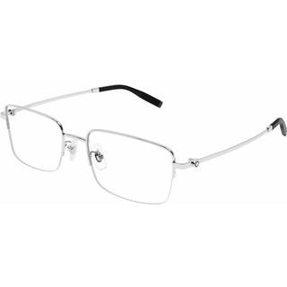 Montblanc Mand MB0313OA 001 Vista -rammer Titanium Sølv Transparent Firkantet