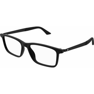 Montblanc MB0333O 001 55 Briller Mænd Black - Matte Black - 55mm
