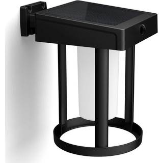 Philips LED-væglampe Camill, sort/hvid, Ø 14 cm